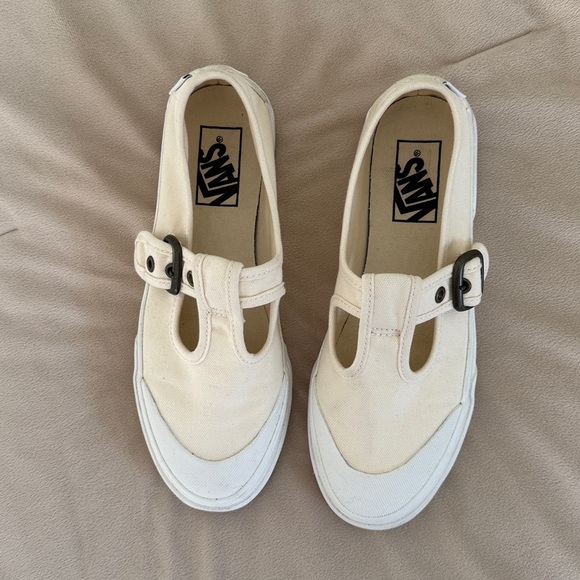 Vans Mary Jane Style 93 Buckle Strap Women’s Shoes Classic cream Canvas Size 6.5 - Picture 7 of 13